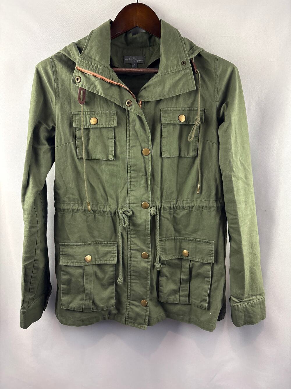 Women’s Market & Spruce Medium Army Green Utility Jacket